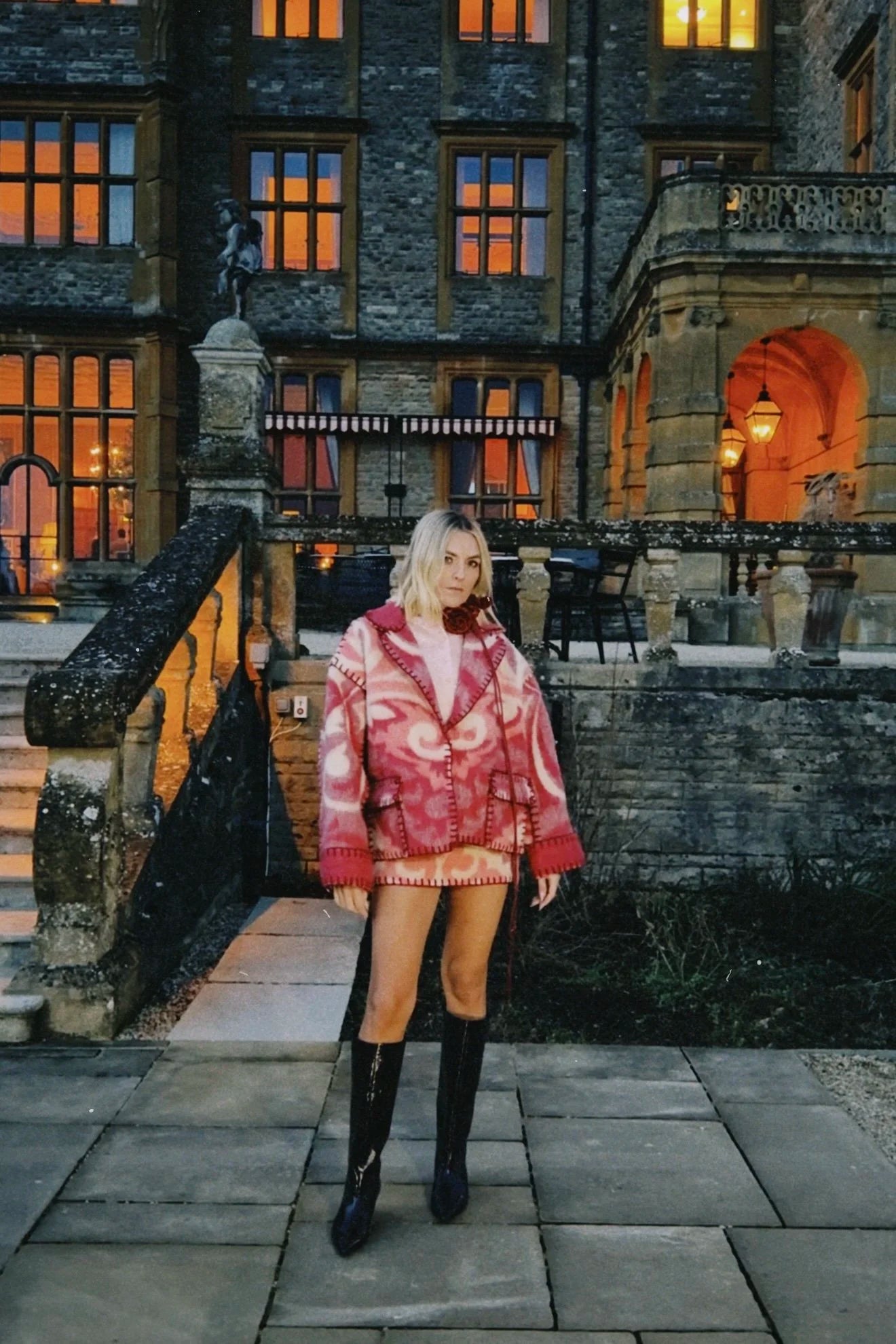 Cherry Rococo Blanket Coat