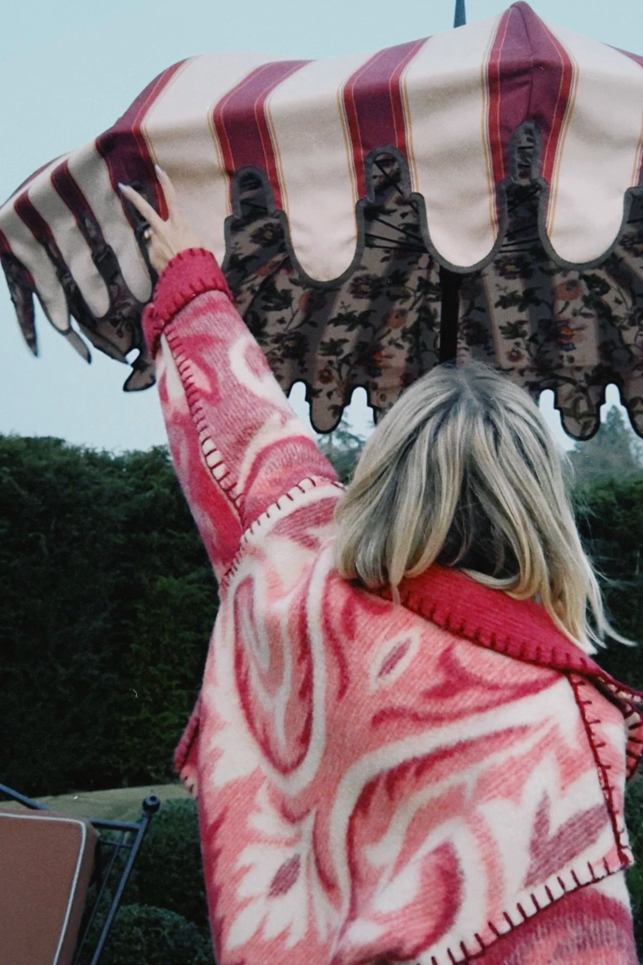 Cherry Rococo Blanket Coat