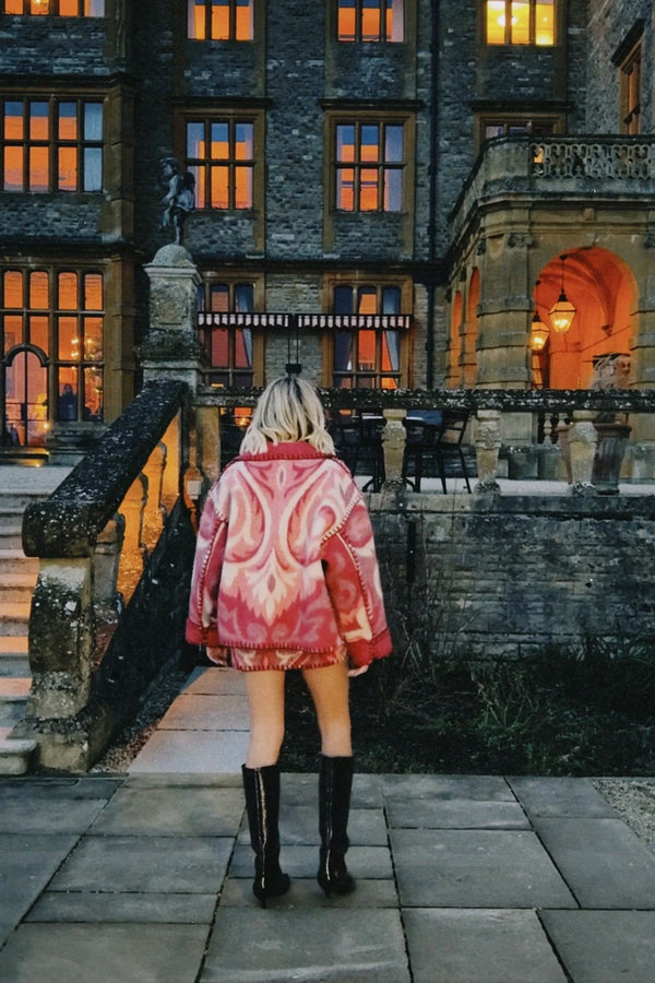 Cherry Rococo Blanket Coat