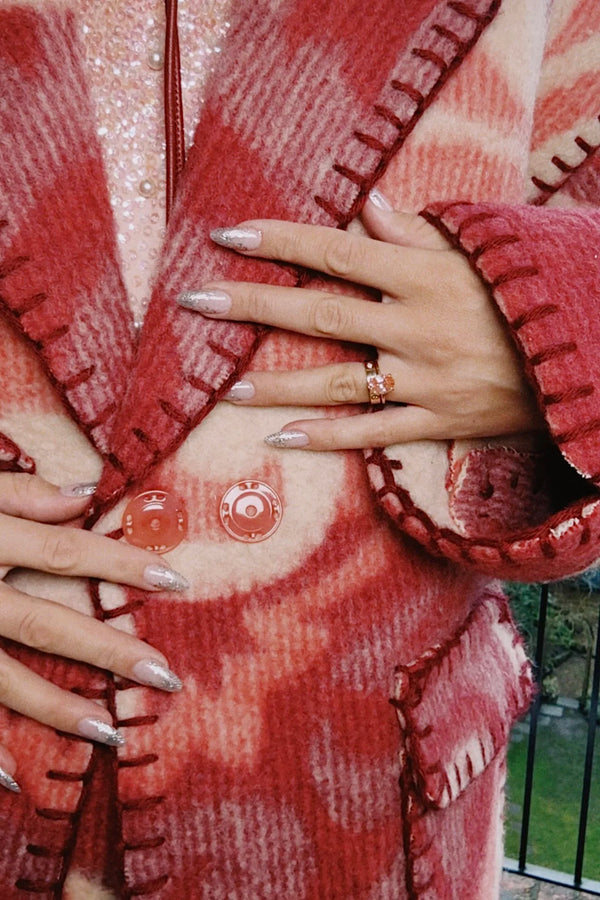 Cherry Rococo Blanket Coat