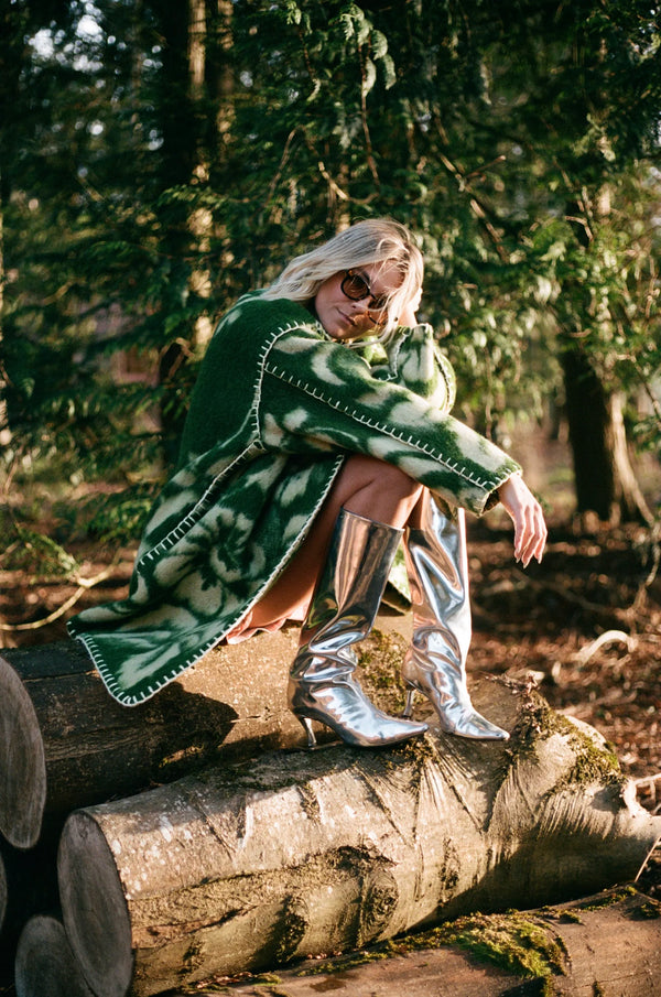 Forest Moss Blanket Coat