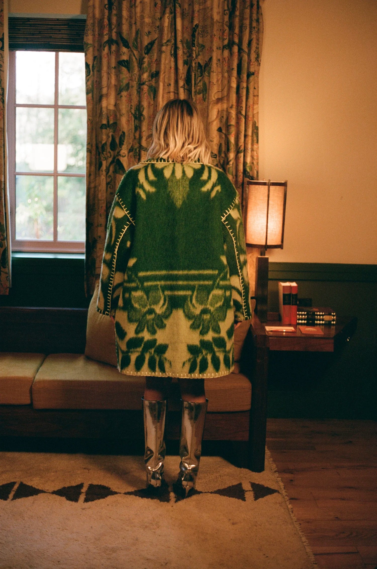 Forest Moss Blanket Coat
