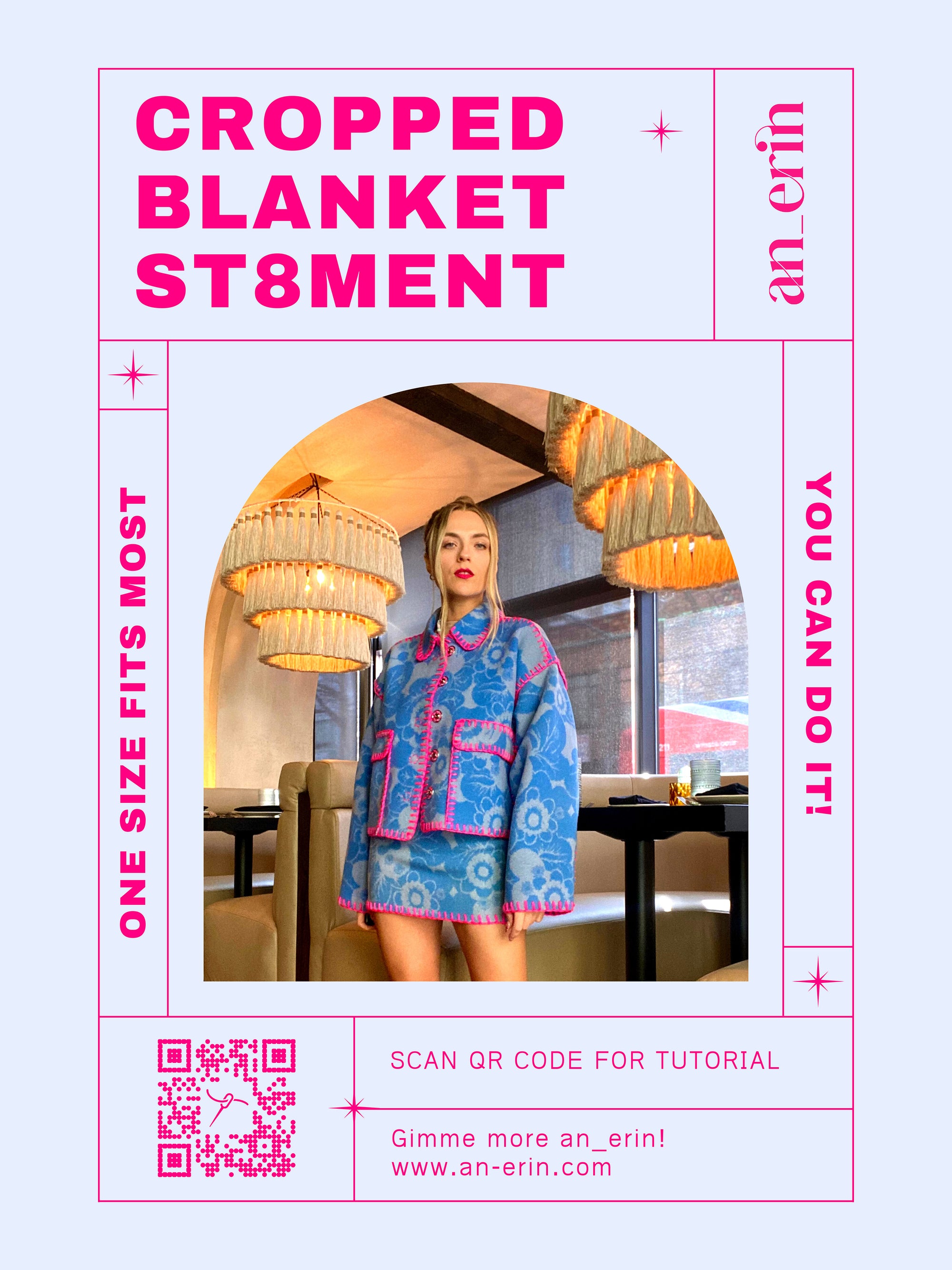 Cropped Blanket St8ment Coat Pattern