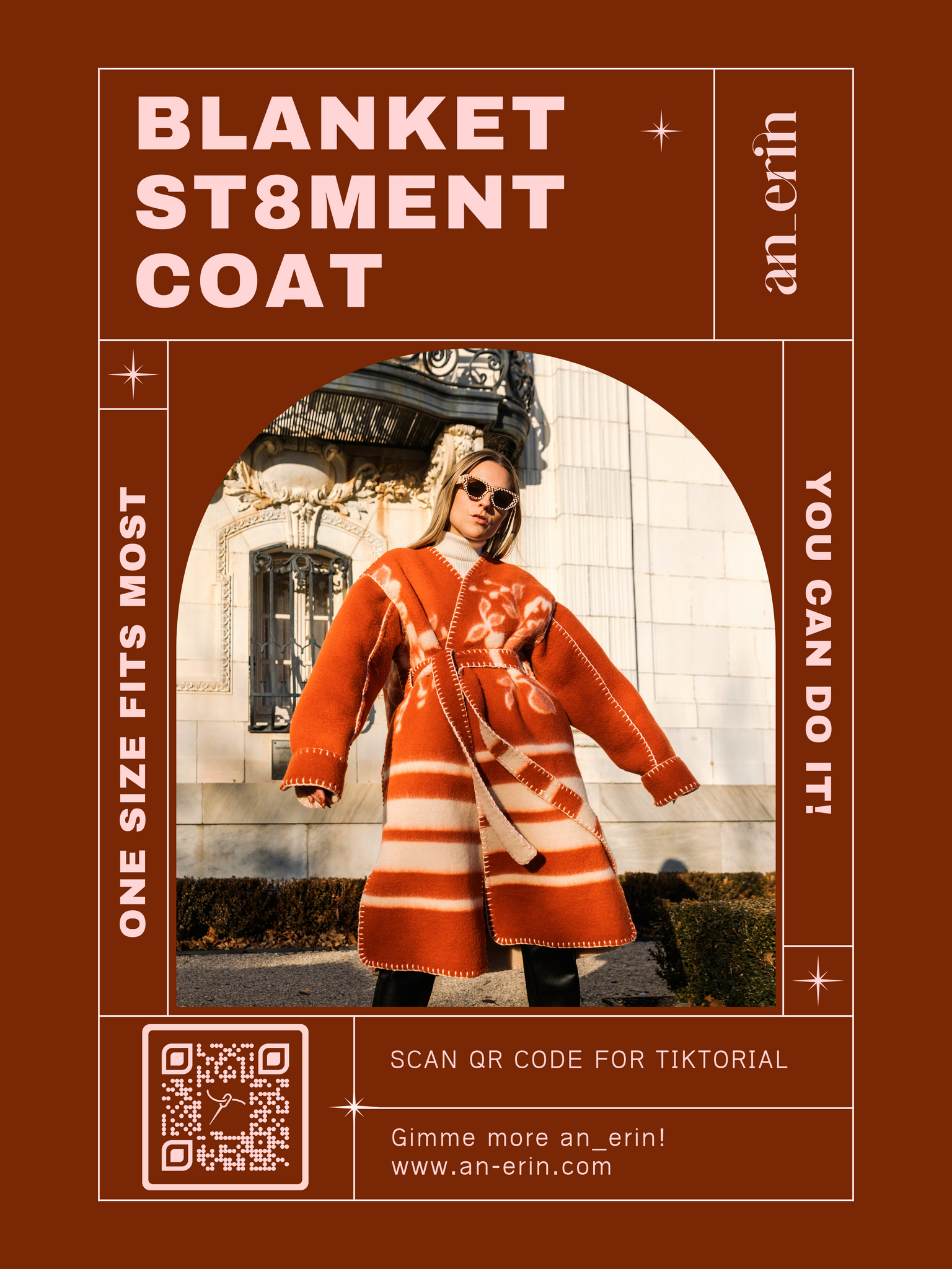 Blanket St8ment Coat Pattern